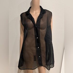 Vintage 90s Sunstreak A line Tent Sleeveless swim cover up.